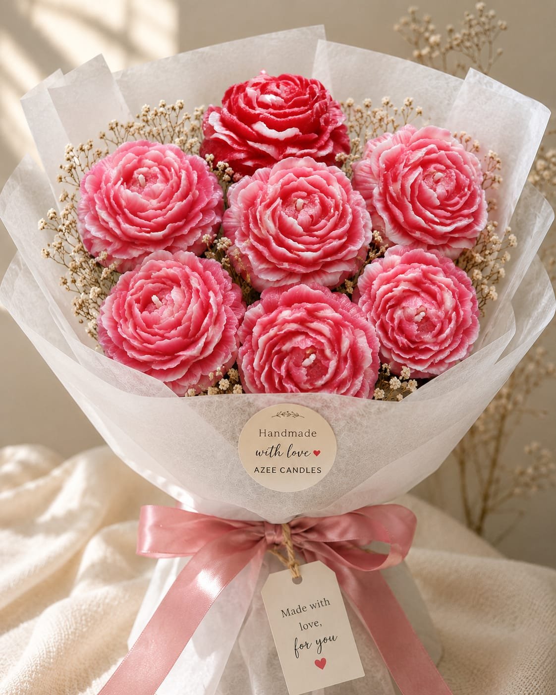 Rose Candle Bouquet
